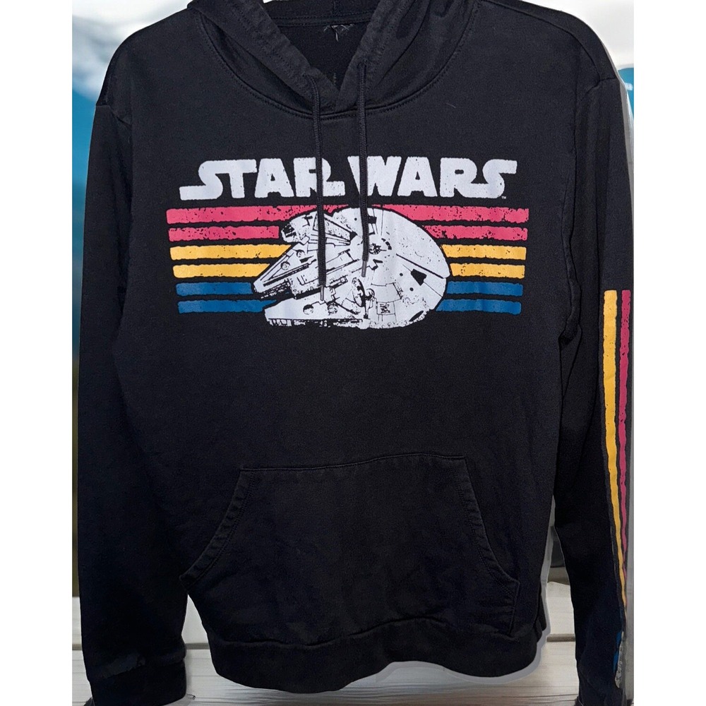 Star Wars Millennium Falcon Black Hoodie Sweatshirt Men's Long Sleeve